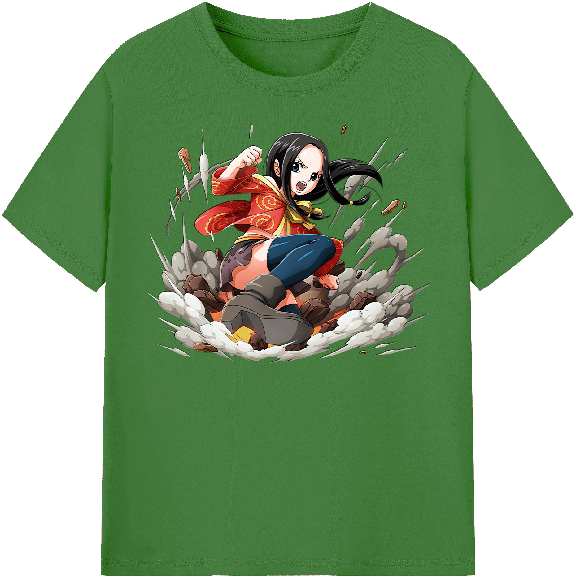 ワンピース ボア・ハンコック ONE PIECE Boa·Hancock レディースカジュアルプリントTシャツ（綿100％）